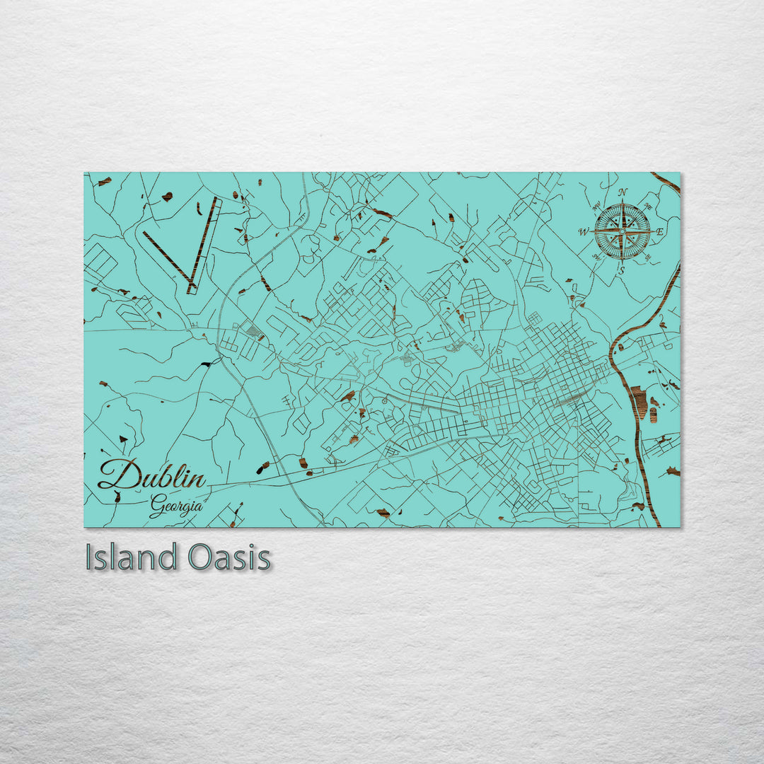 Dublin, Georgia Street Map