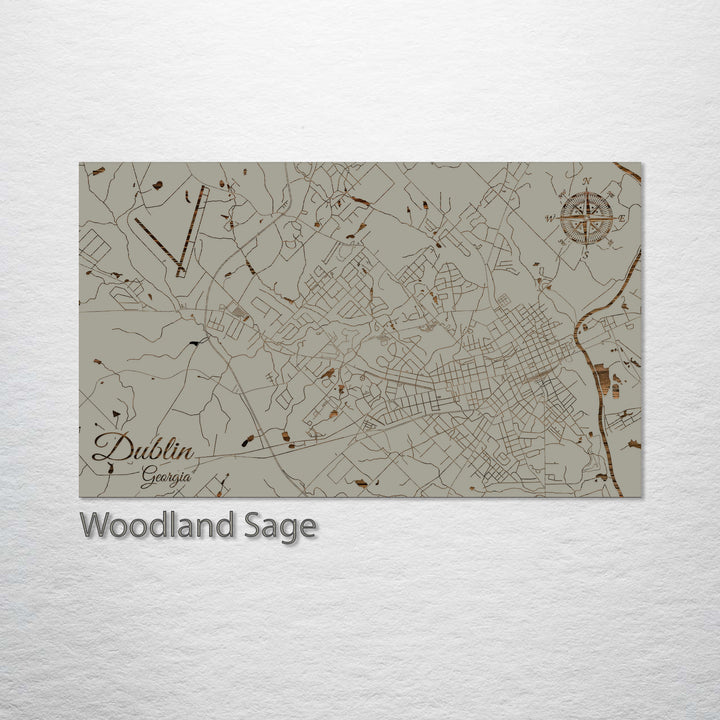 Dublin, Georgia Street Map