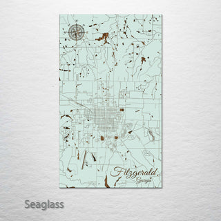 Fitzgerald, Georgia Street Map