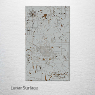 Fitzgerald, Georgia Street Map