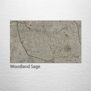 Forest Park, Georgia Street Map