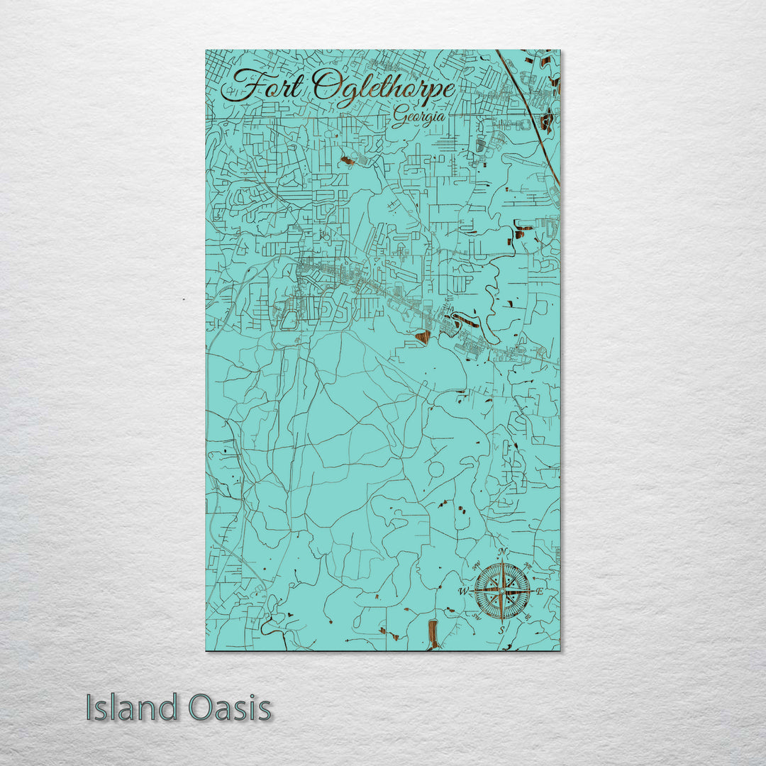 Fort Oglethorpe, Georgia Street Map