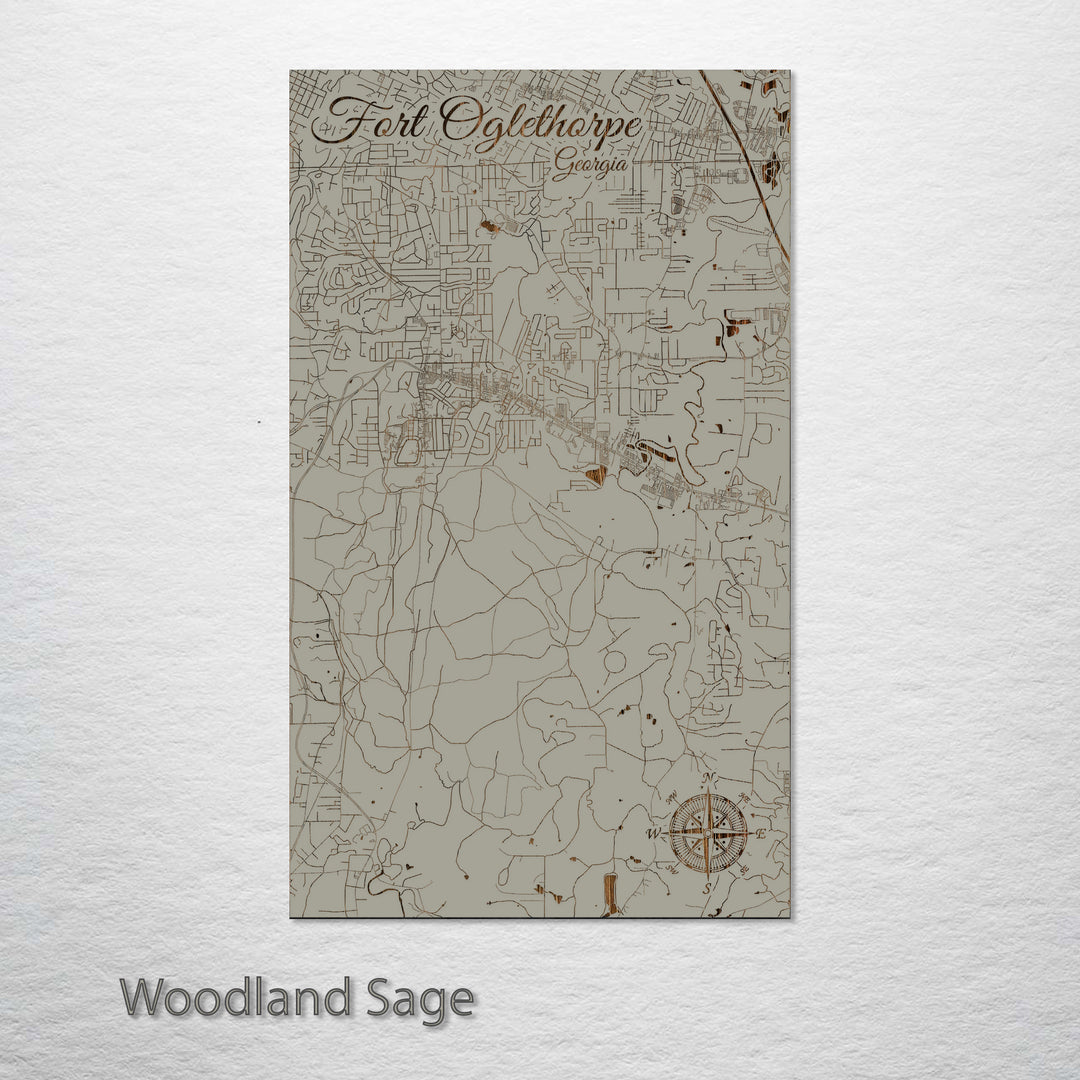 Fort Oglethorpe, Georgia Street Map