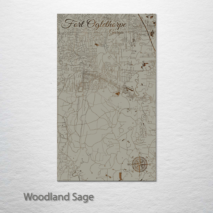 Fort Oglethorpe, Georgia Street Map