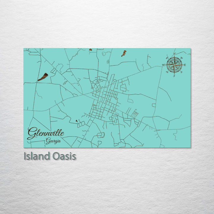 Glennville, Georgia Street Map