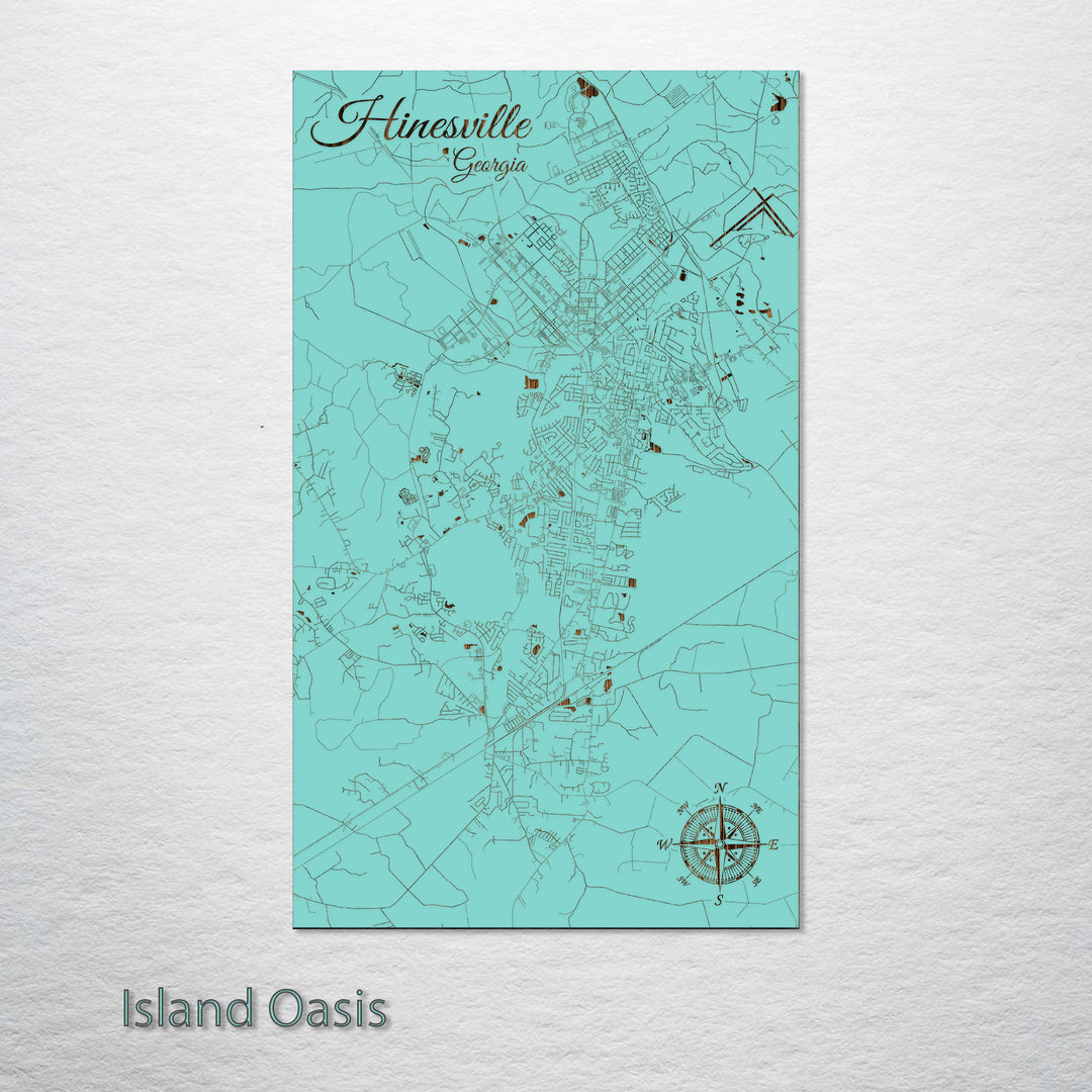 Hinesville, Georgia Street Map