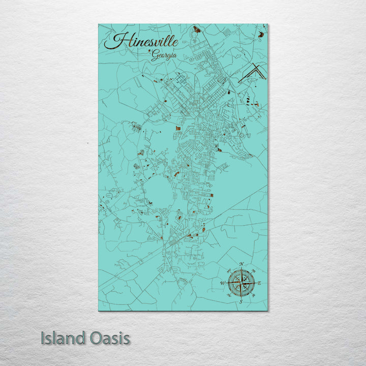 Hinesville, Georgia Street Map