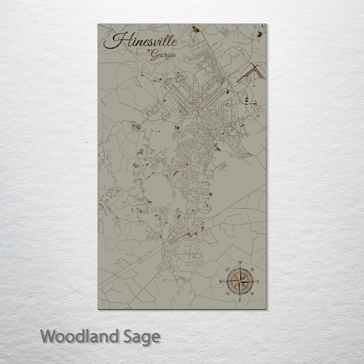 Hinesville, Georgia Street Map