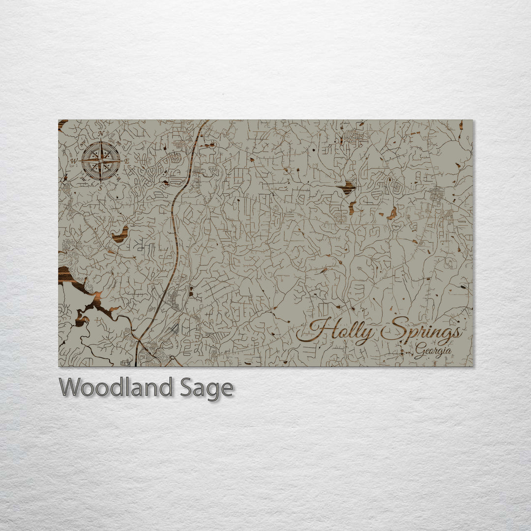 Holly Springs, Georgia Street Map