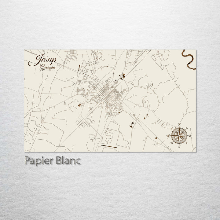 Jesup, Georgia Street Map