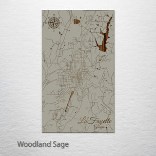LaFayette, Georgia Street Map