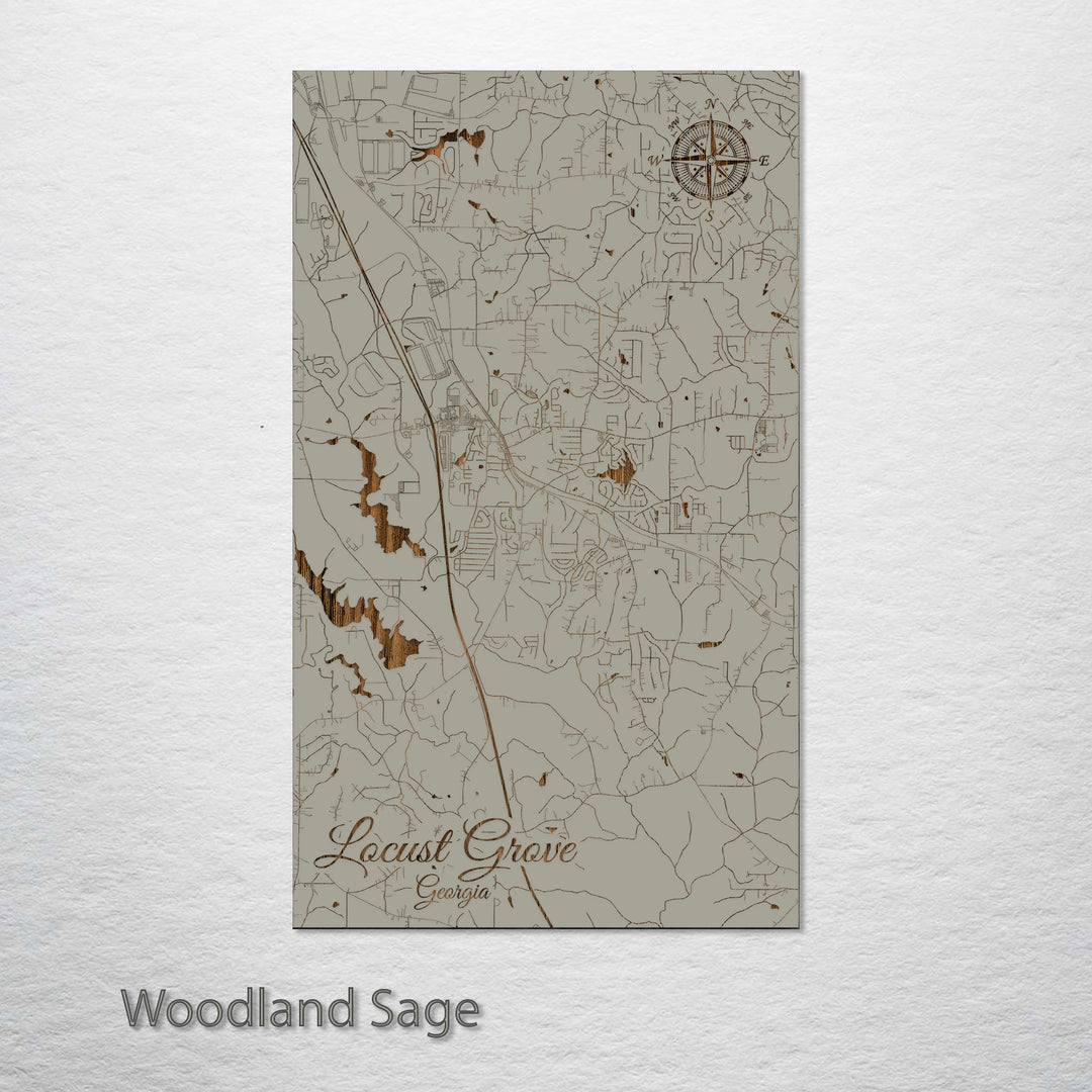 Locust Grove, Georgia Street Map