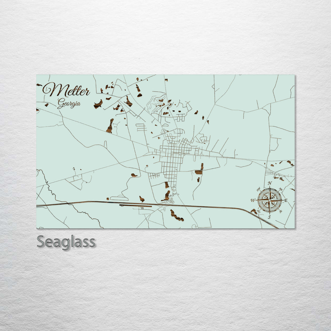 Metter, Georgia Street Map