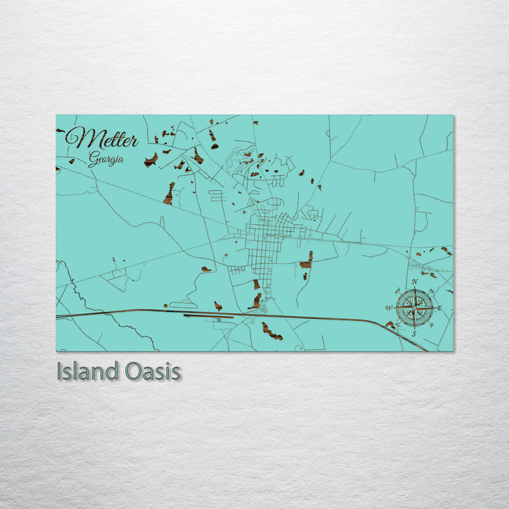 Metter, Georgia Street Map