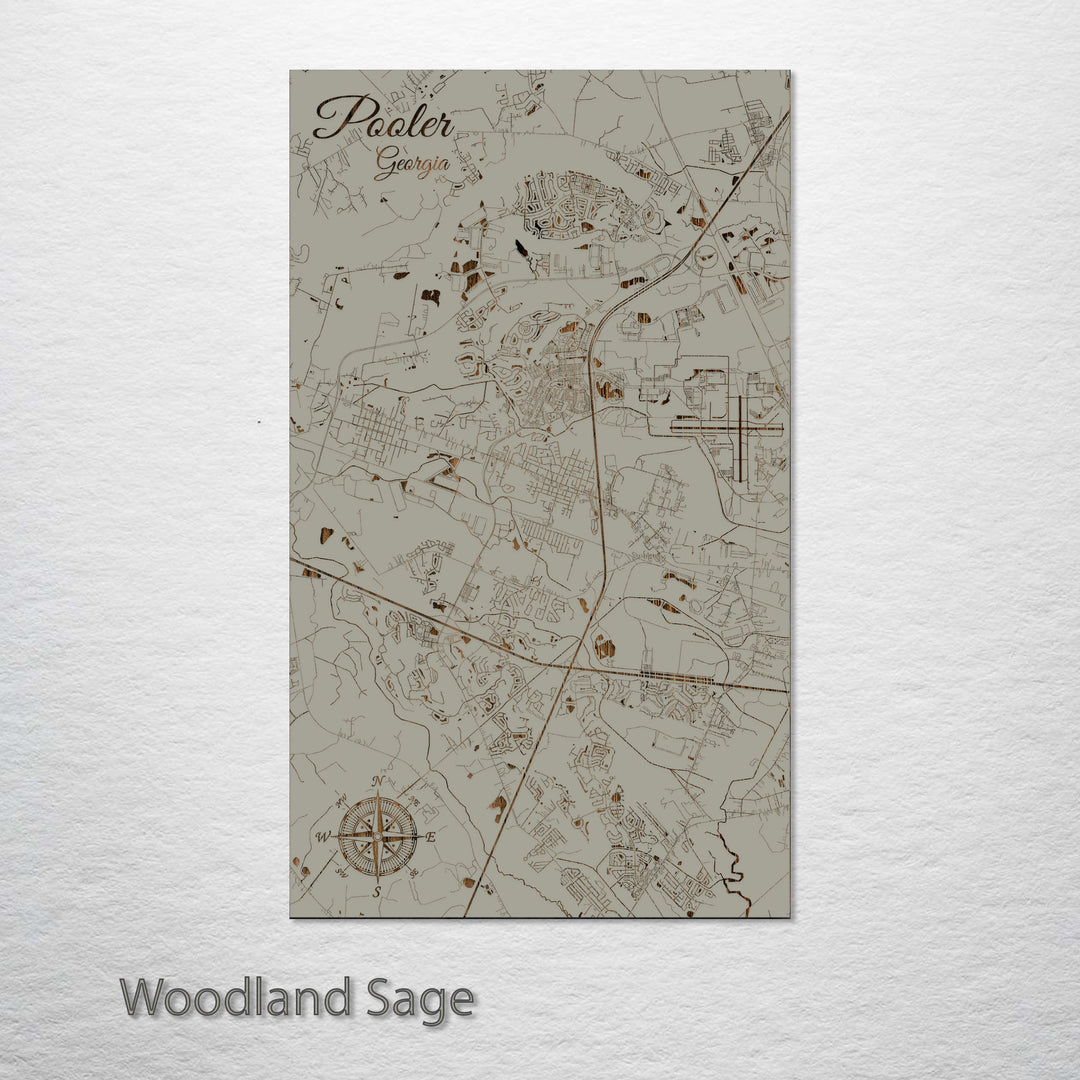 Pooler, Georgia Street Map