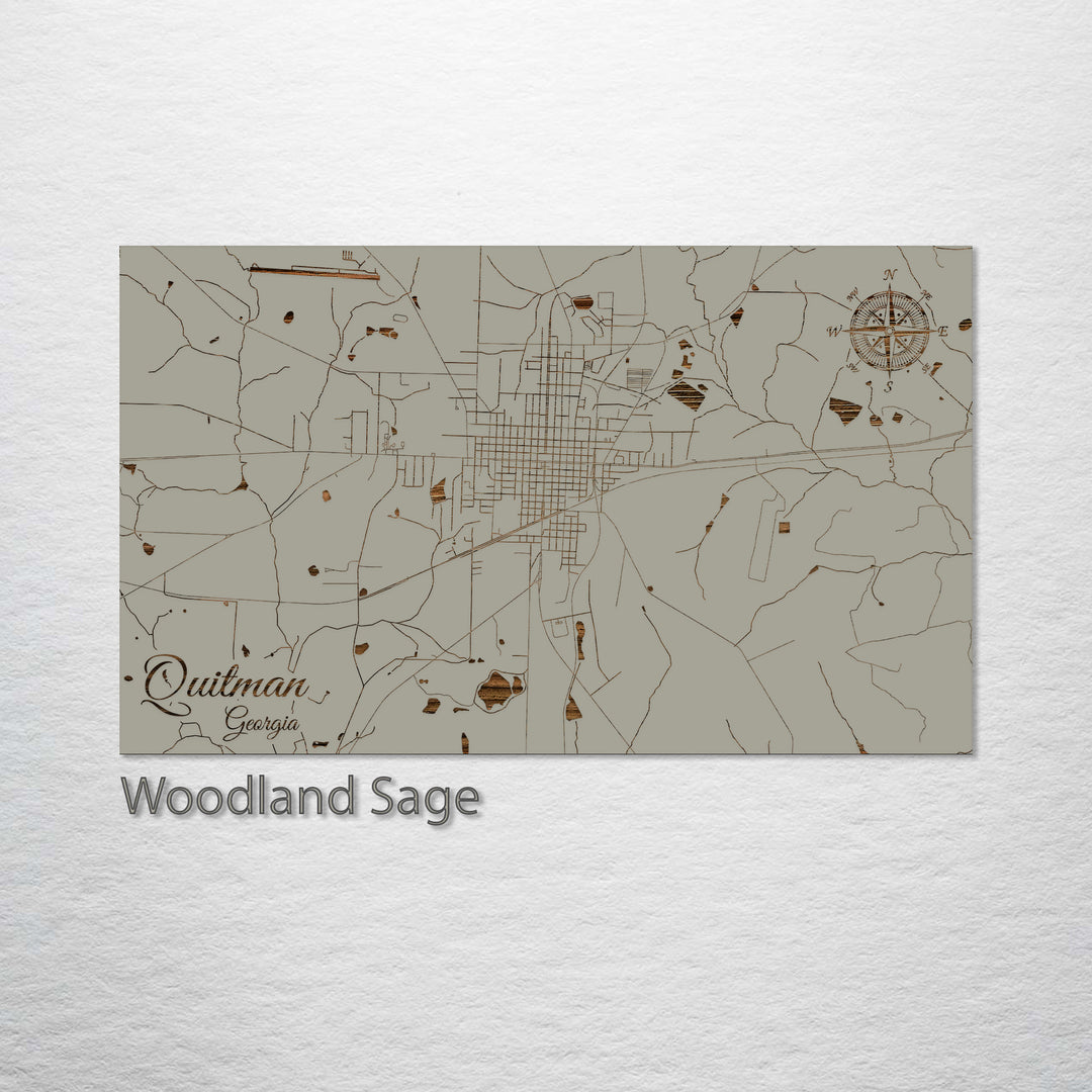 Quitman, Georgia Street Map