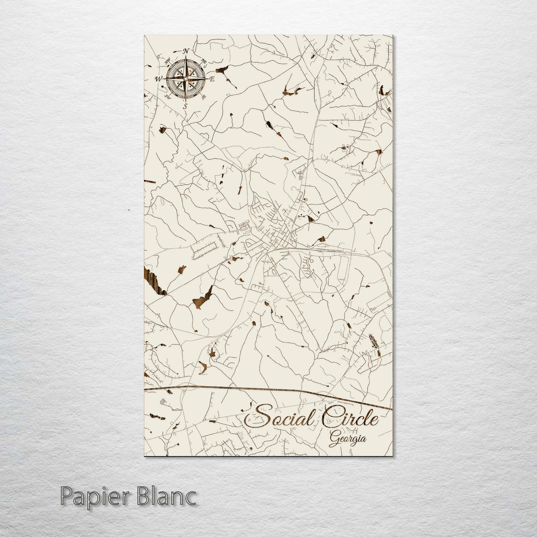 Social Circle, Georgia Street Map