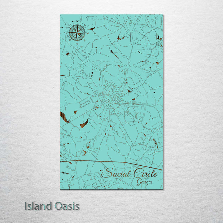 Social Circle, Georgia Street Map