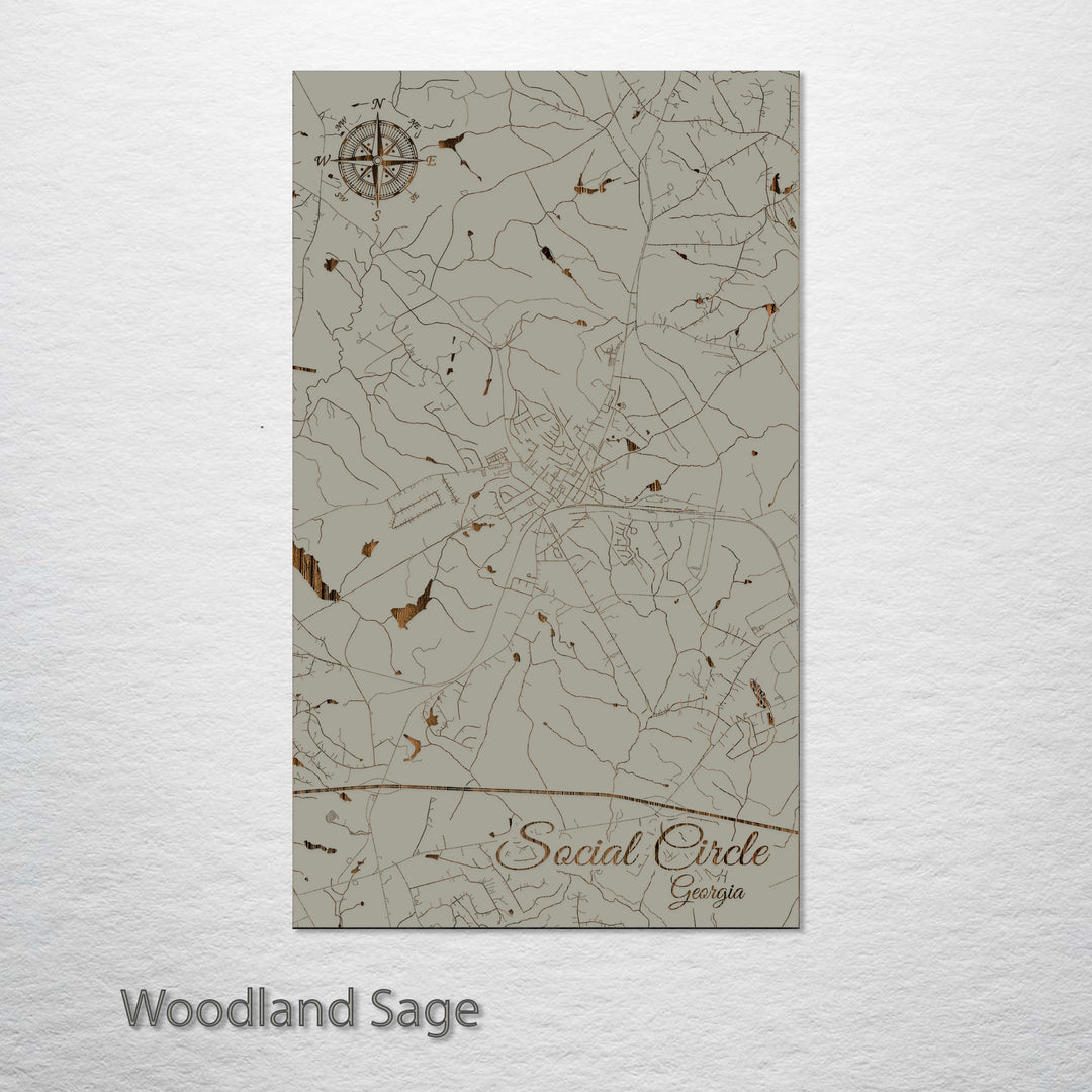 Social Circle, Georgia Street Map