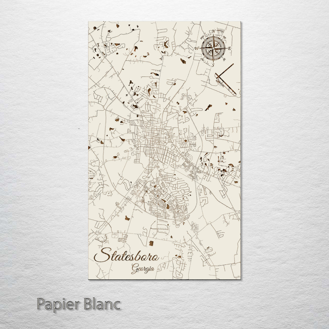 Statesboro, Georgia Street Map