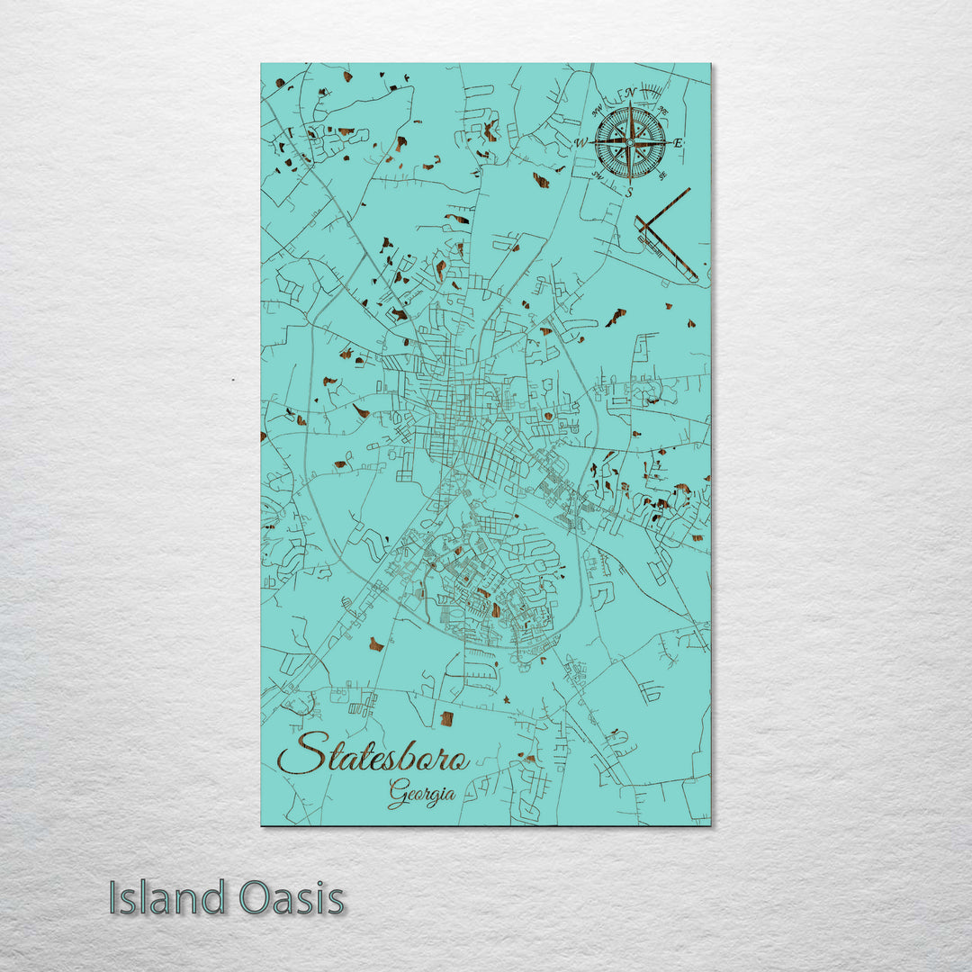 Statesboro, Georgia Street Map