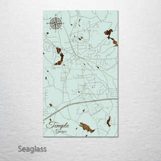 Temple, Georgia Street Map