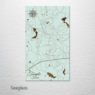 Temple, Georgia Street Map