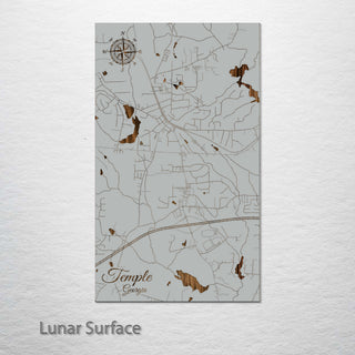 Temple, Georgia Street Map