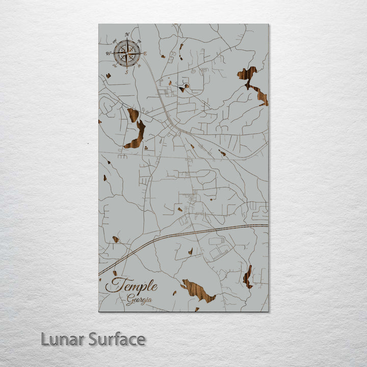 Temple, Georgia Street Map