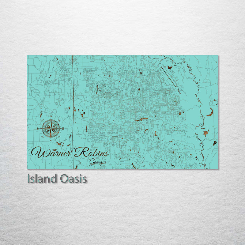 Warner Robins, Street Map Fire & Pine