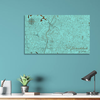 Woodstock, Georgia Street Map