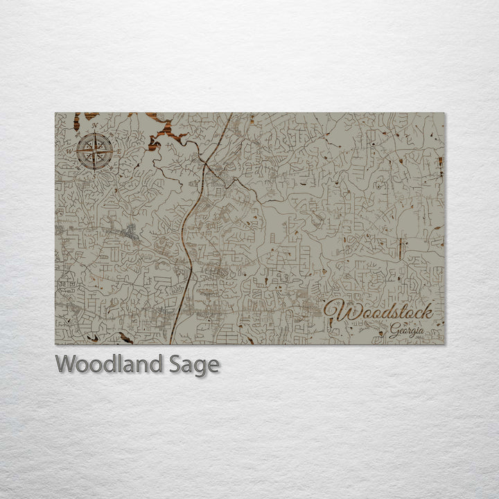 Woodstock, Georgia Street Map