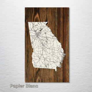 Georgia Isolated Map - Fire & Pine