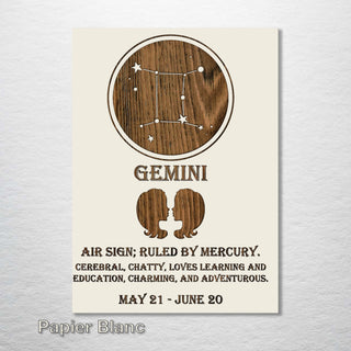 Gemini Zodiac - Fire & Pine