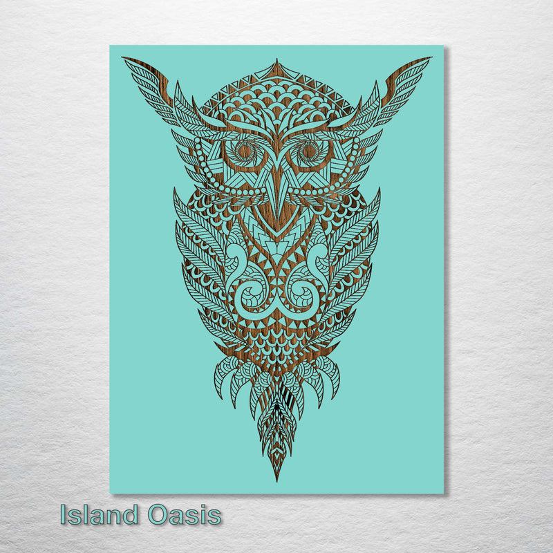 Geometric Owl Abstract