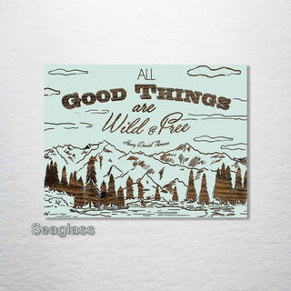 All Good Things Abstract - Fire & Pine