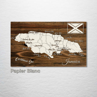 Jamaica Whimsical Map - Fire & Pine