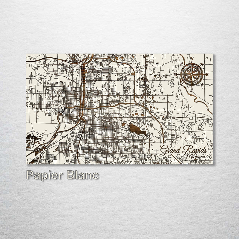 Grand Rapids, Michigan Street Map - Fire & Pine