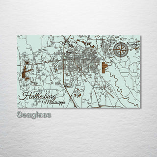 Hattiesburg, Mississippi Street Map - Fire & Pine