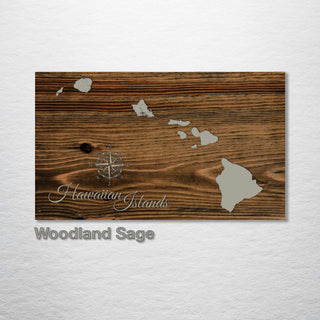 Hawaiian Islands Street Map - Fire & Pine