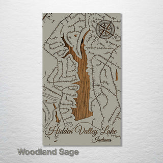 Hidden Valley Lake, Indiana - Fire & Pine