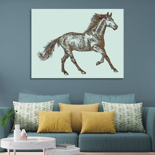 Horse Sketch Abstract