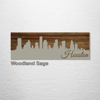 Houston, Texas Skyline - Fire & Pine