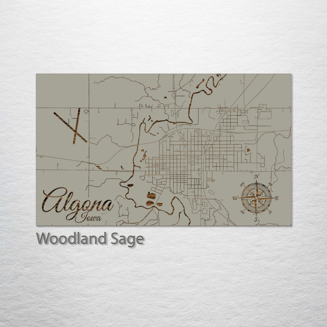 Algona, Iowa Street Map