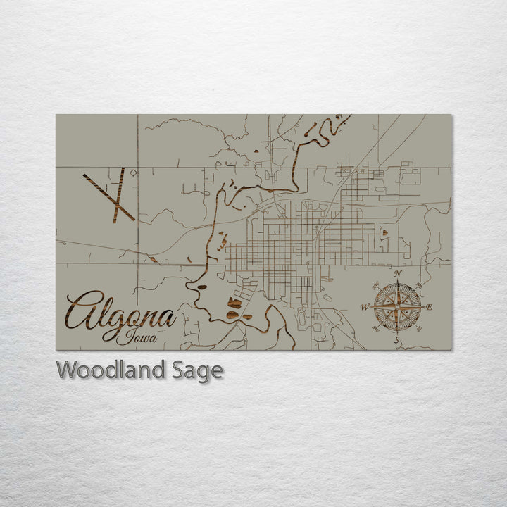 Algona, Iowa Street Map