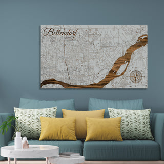 Bettendorf, Iowa Street Map