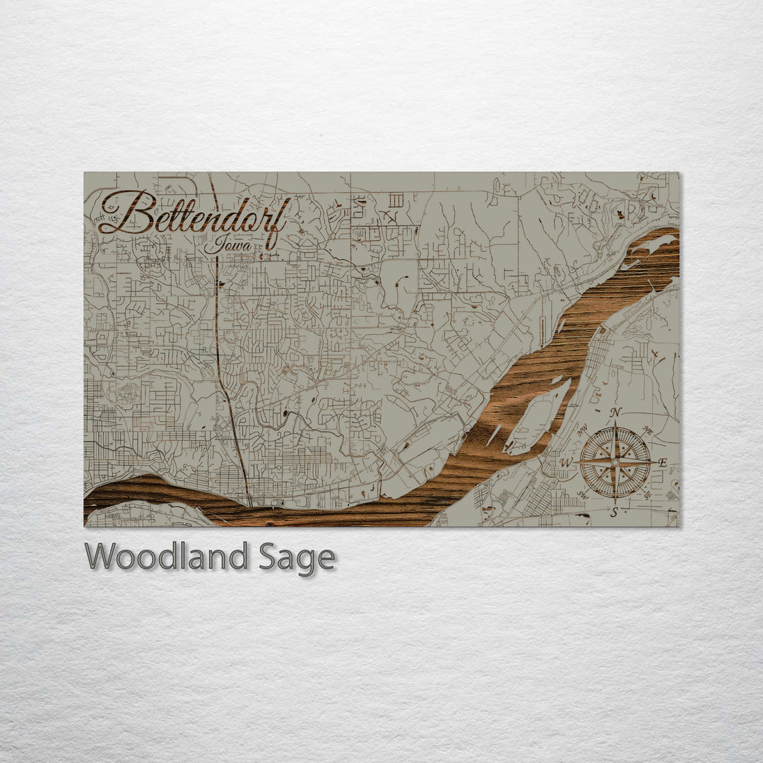 Bettendorf, Iowa Street Map