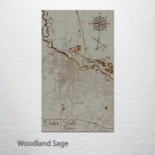 Cedar Falls, Iowa Street Map