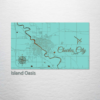 Charles City, Iowa Street Map