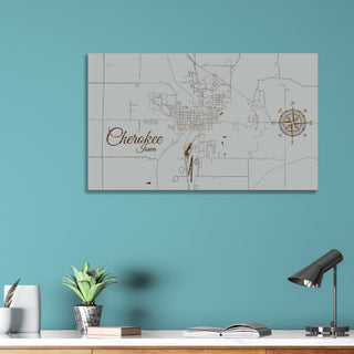Cherokee, Iowa Street Map